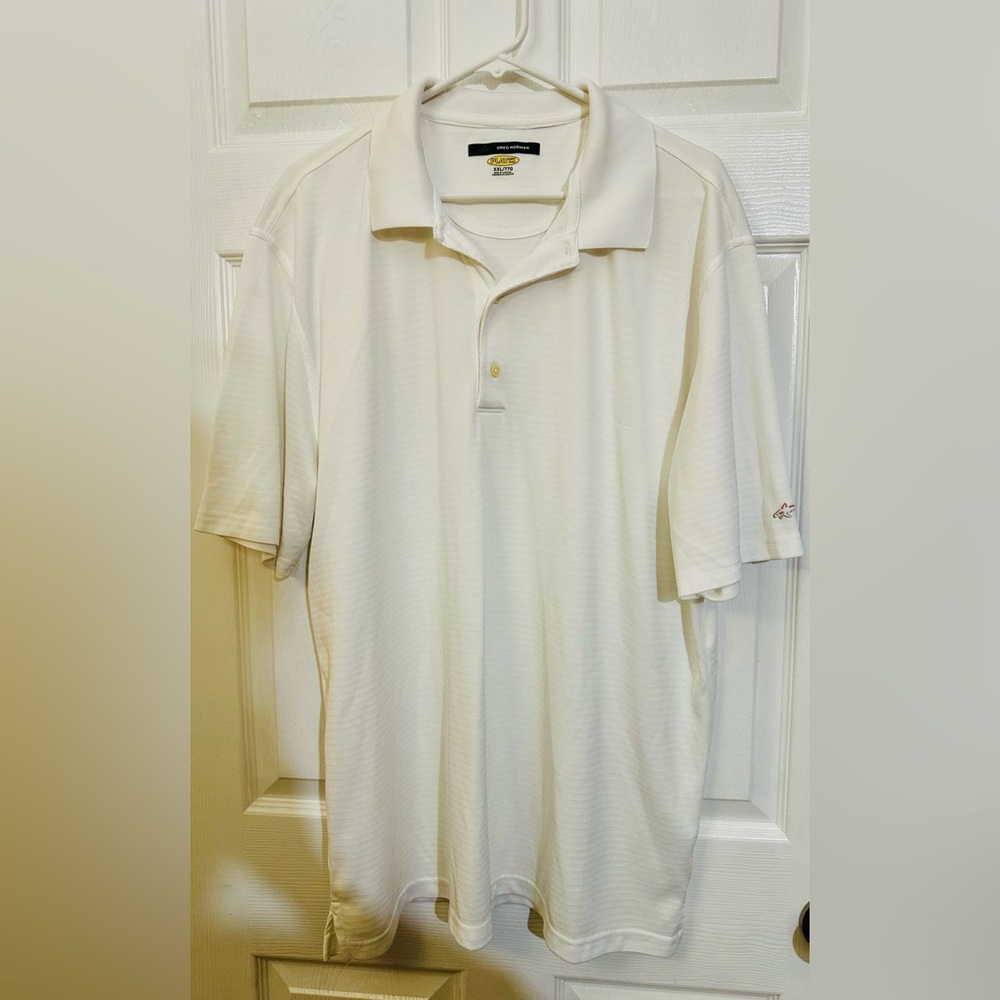 Greg Norman Collection Ivory, moisture-wicking golf shirt, .